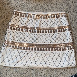 Love marks by Free People beaded mini skirt